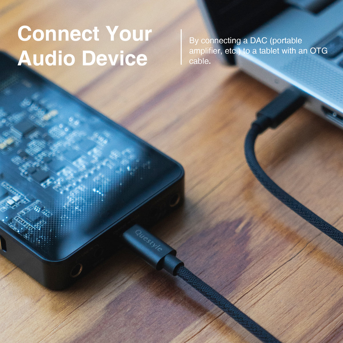 Type-C to Type-C Lossless Transfer Audio OTG Adapter Cable